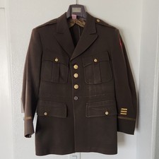 WWII US Army Officer Named Service Tunic Coat 5th Infantry Div Smith Gray 1942” picture