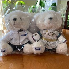 Yuzuru Hanyu ANA Official Flight Bear Plush Doll YUZU Set Limited 14cm picture