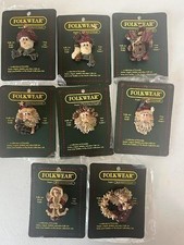 1995 Boyds Bear Christmas Folkwear Set of 8 New on card. picture