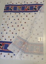 Vintage Disney Baby Mickey Mouse Minnie Recieving Swaddle Flannel Blanket Throw picture