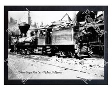 Historic Madera Sugar Pine Co. - Madera, California Train Postcard picture