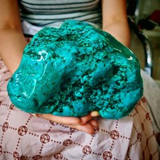 11.44LB Laboratory cultivation of rough crystals of turquoise for repairin picture