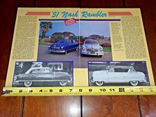 1951 NASH RAMBLER ORIGINAL 1986 ARTICLE picture