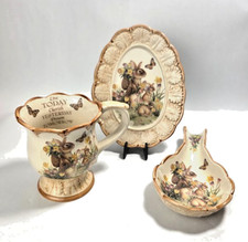 Cracker Barrel Easter Traditions Great 3 Piece set Mug, Spoon Rest & Oval Tray picture