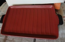 Longaberger Flameware Grill Pan - Paprika Red 18