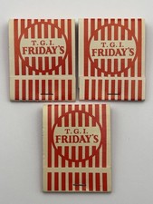 VTG T.G.I. Friday’s Full Matchbook Restaurant Unstruck Lot of 3 Books picture