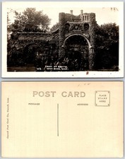 RPPC Grotto Stone Arch Ornate Facade Entrance Photo Postcard picture