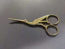 Vintage Revlon Bird Scissors Made In Italy Sewing Embroidery Crane Heron picture