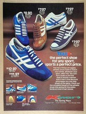 1978 Trax Athletic Shoes Kmart vintage print Ad picture