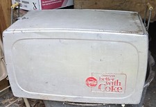 Vintage 1960's Coca Cola Aluminum Cooler 23in x 13in x 14in picture