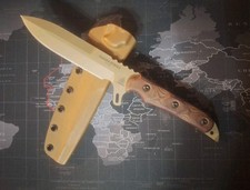 TOPS KNIVES MISSILE STRIKE FIXED BLADE TACTICAL KNIFE -TAN CERAKOTE 1095 Y-714  picture