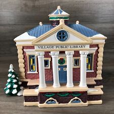 Dept 56 Village Public Library Original Snow Village Lighted 54437 Retired Boxed picture