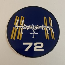 ISS Expedition 72 Sticker – International Space Station Decal 4” Space Flight Aw picture