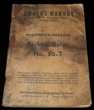 Vintage McCormick-Deering International Harvester Manual Pickup Baler No. 50-T picture