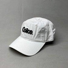 COCA-COLA Baseball Cap Strap Back Sz One Size White 23635 (New) picture