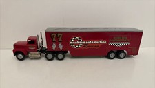 HAMILTON MOTORSPORT 77 RACING manheim pa. w/DROPBED TRAILER WINROSS TRUCK SIGNED picture