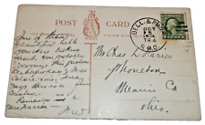 1914 PENNSYLVANIA & NORTH WESTERN PRR BELLWOOD & PUNXSUTAWNEY RPO POST CARD picture