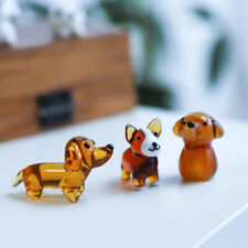 Mini Glass Pet Animals -Small Glass Collectible Animals -Mini Glass Figurines picture