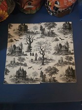 SET TWO 3 PLY Paper BEVERAGE / COCKTAIL Decoupage Art Craft Napkins - HALLOWEEN picture