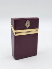 Rare Vintage Christian Dior Leather Monogram Cigarette Case Holder 1970s. picture