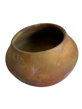 Vintage Raku Pottery Bowl Handcrafted in Japan Signed by Artist T Pons picture