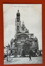 1909 Antique Postcard~ PARIS FRANCE~L'EGLISE ST-ETIENNE DU MONT picture