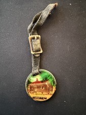Antique Gettysburg Celluloid Watch Fob Jennie Wade House PA State Memorial picture
