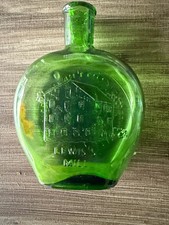 Vintage Clevenger Bros Hand-Blown Pontil Flask Lewis’s Mill Excellent Condition picture