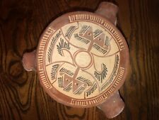Antique Mexican Four Footed Funeral Bowl Polychrome Mimbres Culture 500-1150 AD picture