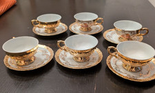 Vintage Bavaria Germany Gold China Serves For 6 Featuring Cup And Saucer  picture