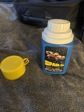 Vintage 1975 Space 1999 Thermos 8 Oz Blue Eagle Moonbase Alpha Yellow Cup picture