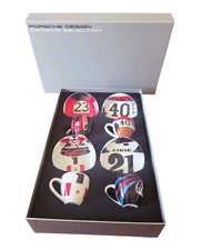 Porsche Limited Edition RACING Espresso Coffee Cup Set Boxed Set 2000 Germany picture