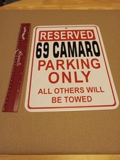 69 Camaro Parking Only sign vintage picture