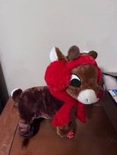 Dan Dee Rudolph The Red Nosed Reindeer Animated / Walks & Nose Blinks 12” w/ Tag picture