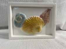 Takahashi Ceramic Wall Pocket Seashells Coastal Cottage Grandmother Sea  50% OFF picture