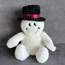 Vintage Snowman Smiley Face Wiggle Animated White  Plush Christmas WORKS picture