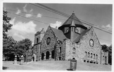H82/ Apollo Pennsylvania RPPC Postcard c1930s Church Building 171 picture