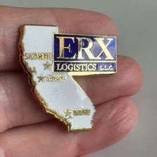 ERX Logistics California State Enamel Lapel Pin Sacramento Newark Ontario picture