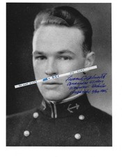 V/ADM. Frederick l. Ashworth, Weaponeer, Bockscar, Nagasaki, signed 1933 USNA picture