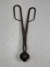 Unusual Vtg Antique Blacksmith Silversmith's Seam Rivet Tool Curling Iron Tongs picture