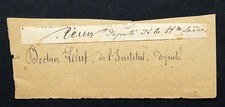 Antique French Politician LOUIS FRANCISQUE LELUT Signed Autograph / PHRENOLOGY picture