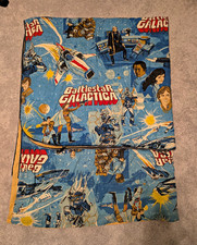 Vintage 1978 Battlestar Galactica Sleeping Bag Cylon Viper Starbuck 70s Sci-Fi picture