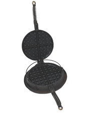 VTG Wards Cast Iron Waffle Iron Montgomery Ward Pat’d Sept. 15, 1925 Complete picture