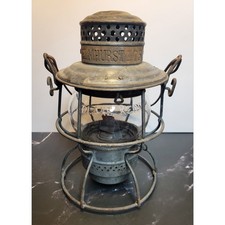 Antique Adlake Kero Railroad Lantern Hiram L. Piper Co. LDT. - Elmhurst 105 TAG picture