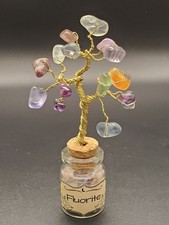 5ml Fluorite Corked Glass Jar With Lucky Tree picture
