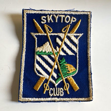Skytop Lodge Ski Club Patch Embroidered Crest 4x3 Pocono Mountains PA Vintage picture