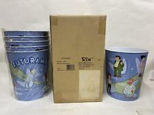 Sealed Factory Case of 6 Futurama Tin  Trash Can  Vintage Made in 2002 picture