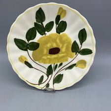 VTG Yellow Nocturne Pattern Bread/Dessert Plate Blue Ridge Southern Potteries (D picture