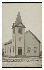 Victor Montana Presbyterian Church Standard Postcard COPY RPPC picture
