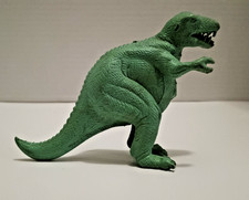 Vintage 1950s Marx Pot Belly Tyrannosaurus Rex T-Rex Dinosaur Green 3.5